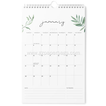 Customized Easy Planning 12-Month Vertical Wall Calendar Printing